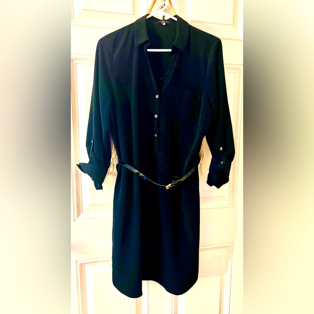 The Limited-Elegant Black Shirt Dress size L